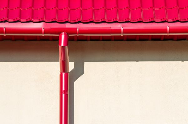 Barn Downspout Installation in Akron