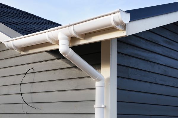 PVC Rain Gutter Installation in Akron