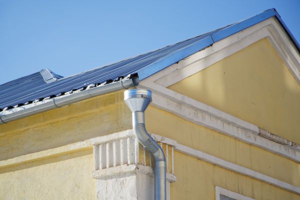 Steel Downspout Installation in Akron