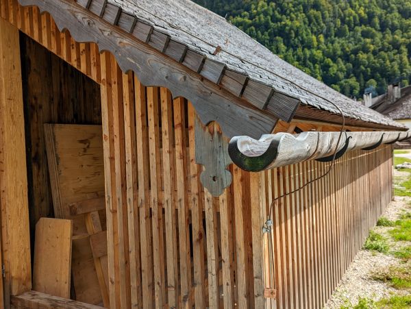 Wood Gutter Installation in Akron