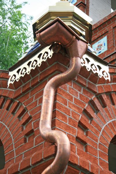 Church Downspout Installation in Akron